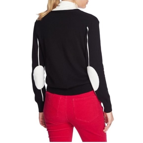 COURT & ROWE Elbow Detail Tipped Cardigan - Picture 2 of 7